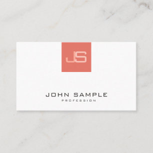 Modern Monogram Elegant Template Professional Business Card