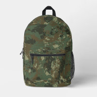 Modern Monogram Forest Camouflage Camo Pattern