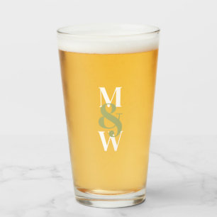 Modern Monogram Glass