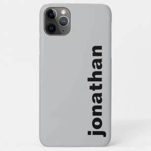 Modern Monogram Grey iPhone 11 Pro Max Case