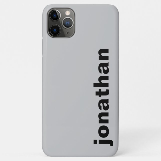Modern Monogram Grey Case-Mate iPhone Case (Back)