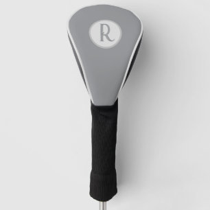 Modern Monogram Grey Golf Head Cover