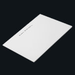 Modern Monogram Grey Stationery Simple Notepad<br><div class="desc">Simple grey personalized notepad. Room for reminders,  quick notes and lists for keeping on course.</div>