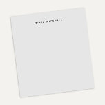 Modern Monogram Grey Stationery Simple Notepad<br><div class="desc">Simple grey personalized notepad. Room for reminders,  quick notes and lists for keeping on course.</div>