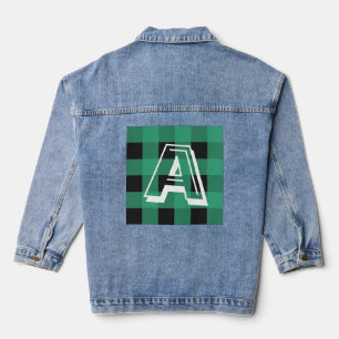 Modern Monogram Initial Custom Denim Jacket