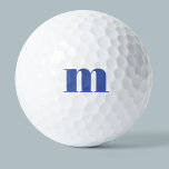 Modern Monogram Initial Golf Balls<br><div class="desc">Modern lower case typography minimalist monogram initial design which can be changed to personalize.</div>