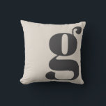 Modern Monogram Initial Letter Beige Cream Throw Pillow<br><div class="desc">Style your space with this chic minimalist monogram pillow featuring a bold letter design on a soft neutral background. Perfect for modern home decor, cozy living rooms, or stylish bedroom accents, this timeless piece complements any aesthetic. Ideal for housewarming gifts, weddings, or anyone who loves elegant, personalized home accessories. A...</div>