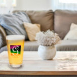 Modern Monogram Initial Letter Glass<br><div class="desc">Modern Monogram Initial Letter. Letter G. Holiday's gift.</div>