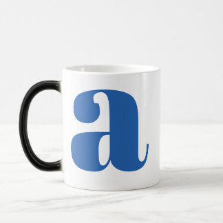 Modern Monogram Initial Letter in Periwinkle Magic Mug