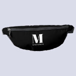 Modern Monogram Initial Name Fanny Pack<br><div class="desc">Modern typography minimalist monogram initial design which can be changed to personalize.</div>