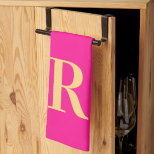 Modern Monogram Kitchen Towel