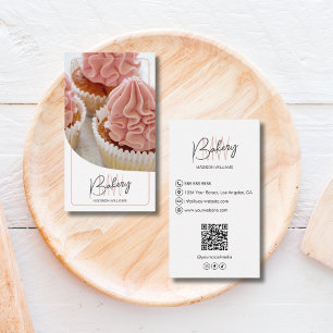 Modern Monogram Logo Bakery Business Card