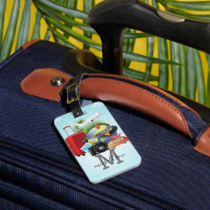 Modern Monogram Luggage Tag 