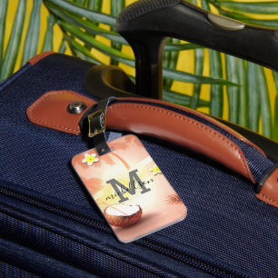 Modern Monogram Luggage Tag 