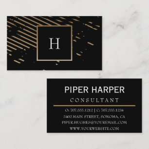 Modern monogram minimalist Business Standard Card