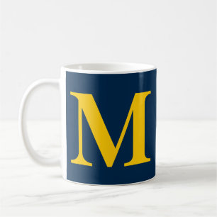 Modern Monogram Monogrammed Initial Letter Simple Coffee Mug