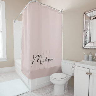 Modern Monogram Name Script Blush Pink