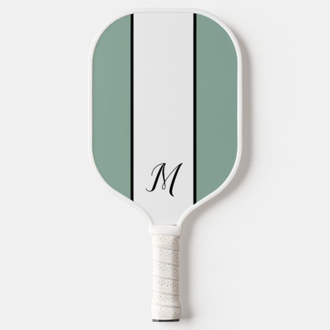 Modern Monogram Personalized Classic Monogram  Pickleball Paddle (Front)
