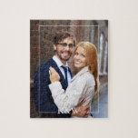 Modern Monogram Photo Jigsaw Puzzle<br><div class="desc">Simple and chic monogram design. Need a custom colour? Send us a message to heartlockedstudio@gmail.com and we'll be happy to help you out!</div>