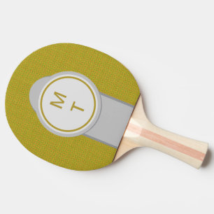 Modern Monogram Ping Pong Paddle