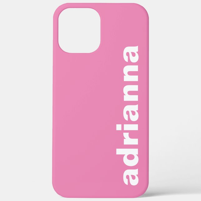 Modern Monogram Pink Case-Mate iPhone Case (Back)
