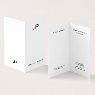 Modern Monogram Professional Elegant Minimalist Business Card