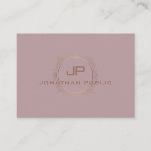 Modern Monogram Professional Elegant Template Business Card