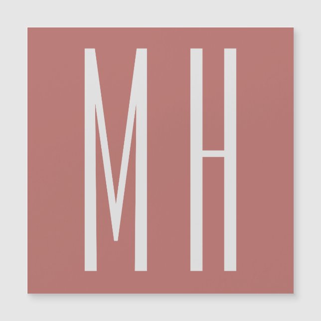 Modern Monogram Professional Plain Minimalist (Front)