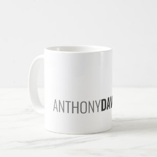 Modern Monogram Professional Plain Simple Coffee Mug