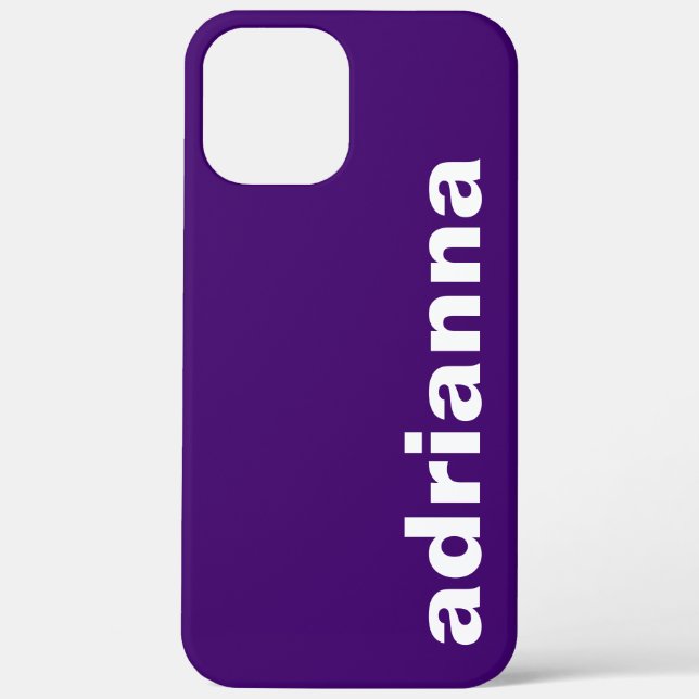 Modern Monogram Purple Case-Mate iPhone Case (Back)