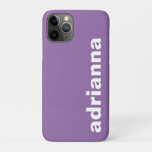 Modern Monogram Purple iPhone 11 Pro Case
