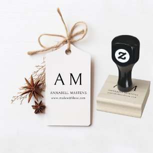 Modern, Monogram, Stamp