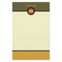 Modern Monogram Stationery - Business or Personal