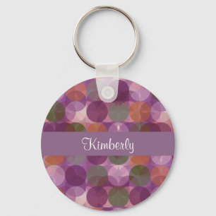 Modern Monogram Style Keychain