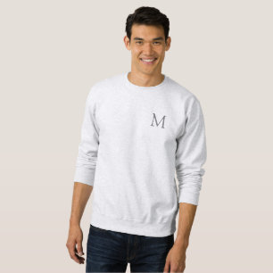 Modern Monogrammed Elegant Top Men's Sweatshirt