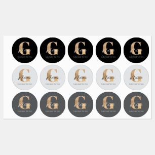 Modern Monogrammed Initial G & Name Personalized
