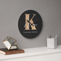 Modern Monogrammed Initial K & Name Personalized