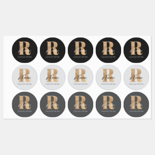 Modern Monogrammed Initial R & Name Personalized