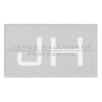 Modern Monogrammed Initials (or other text) Grey