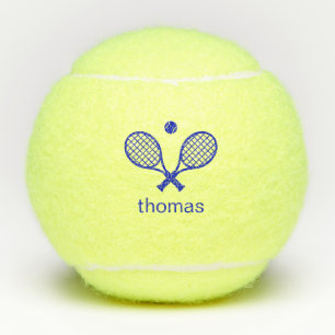 Modern Monogrammed Tennis Balls