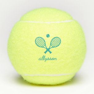 Modern Monogrammed Tennis Balls