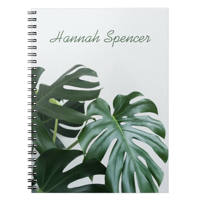 Modern Monstera Notebook (Front)