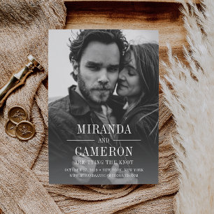 Modern Mood   Photo Save the Date Card