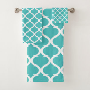 Modern Moroccan Pattern Bath Towel Set