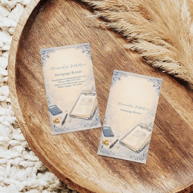 Modern Mortgage Broker Business Business Card (Creator Uploaded)