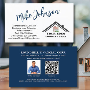 Modern Mortgage Professional Logo QR Code     Business Card