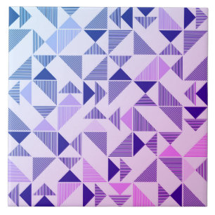 Modern Mosaic Geometric Triangle Ceramic Tile