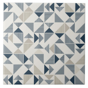 Modern Mosaic Geometric Triangle Ceramic Tile