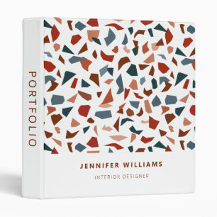 Modern Mosaic Pattern Business Binder