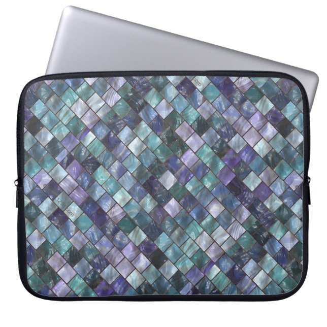 Modern Mosaic Tiles Pattern Laptop Sleeve (Front)